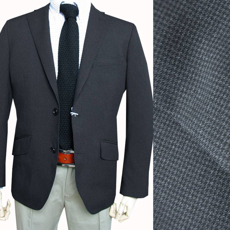 ジャケット メンズ オールシーズン 2つボタン アルヴァンテ・ウォモ(albante uomo) 千鳥 チャコールグレー 4018 AB3