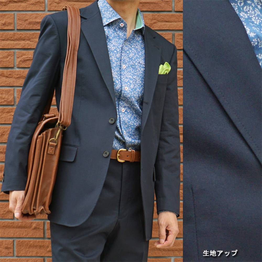 ジャケット メンズ 春夏秋 コットンジャケット ネイビー 無地 3つボタン オックスフォードクラシック プレミアムライン (OXFORD CLASSIC PremiumLine) 紺 0688 AB7 AB8