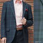 ブラックウォッチ ジャケット メンズ 春夏秋 3つボタン オックスフォードクラシック プレミアムライン (OXFORD CLASSIC PremiumLine) 段返り三つボタン ウール100% 59