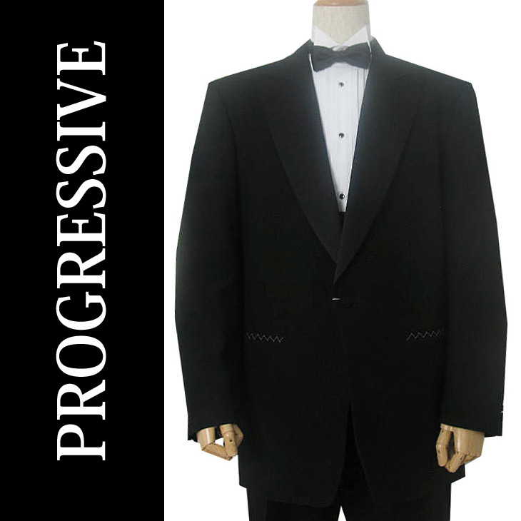 PROGRESSIVE タキシード メンズ ピークドラペル  日本製 6945 YA5 AB5