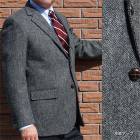 【キングサイズ】ツイードジャケット メンズ 秋冬 3つボタン MOONツイード オックスフォードクラシック プレミアムライン (OXFORD CLASSIC PremiumLine)  段返り三つボタ