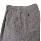 スラックス メンズ 秋冬 ワンタック パンツ ホームスパン ウール100% オックスフォードクラシック (OXFORD CLASSIC) ブラウン系 0655 80cm|FUKIYA限定パンツ|スラッ