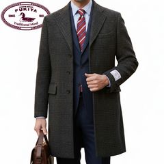 ハリスツイード コート チェスターコート メンズ 秋冬 オックスフォードクラシック (OXFORD CLASSIC) チェック チャコールグレー 0018 S LL 3L|秋冬物|コート・アウター