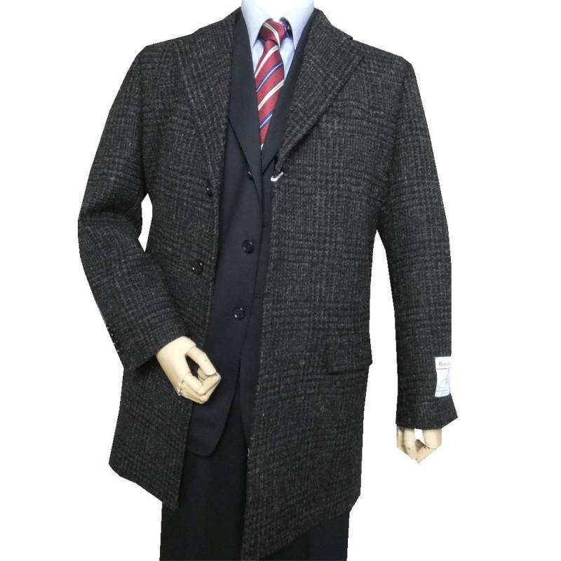 ハリスツイード コート チェスターコート メンズ 秋冬