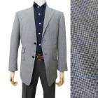 ジャケット メンズ 春夏秋 3つボタン セオドール(Theo Dore) 段返り三つボタン 千鳥格子 オーバーペンチェック ブルー 0915 A3 A4 A5 A6 A8 AB4 AB5|FUKIYA