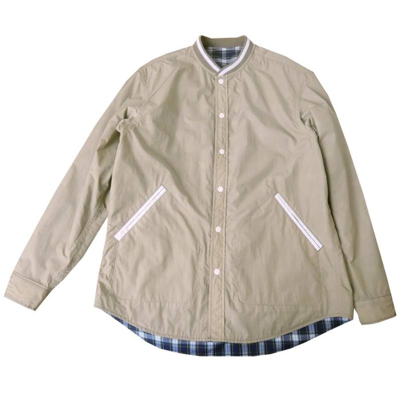 ジェイプレス (J.PRESS) リバーシブル シャツ マルチチェック×ナイロンタフタワッシャー 3365  L