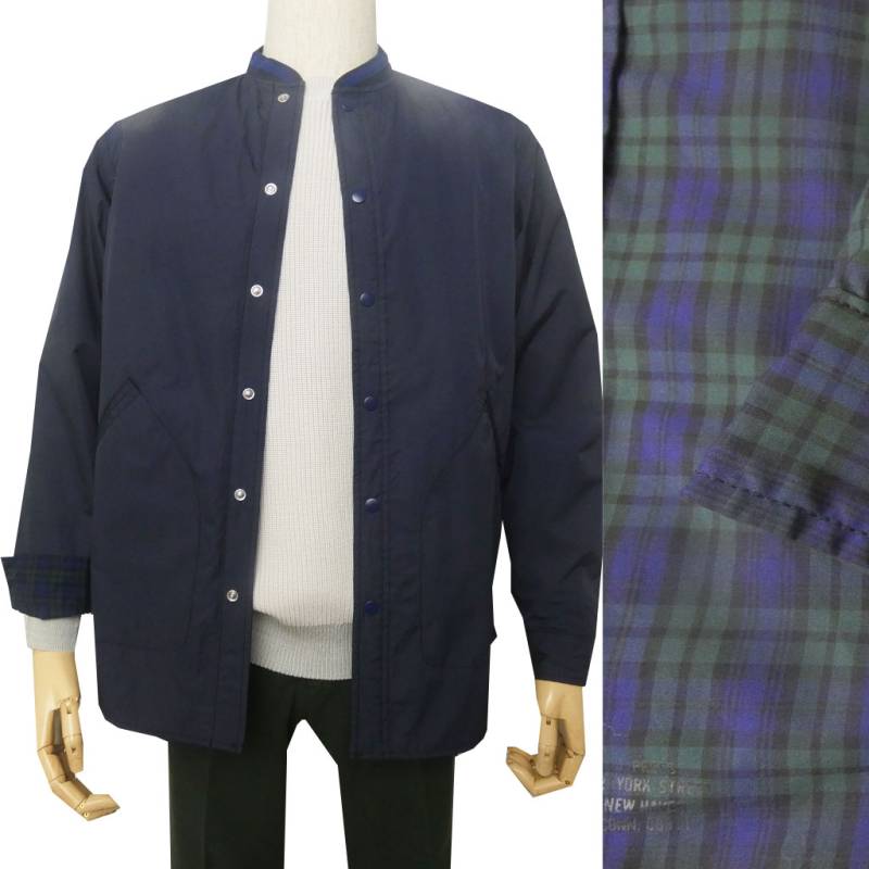 ジェイプレス (J.PRESS) リバーシブル シャツ マルチチェック×ナイロンタフタワッシャー 3375  M