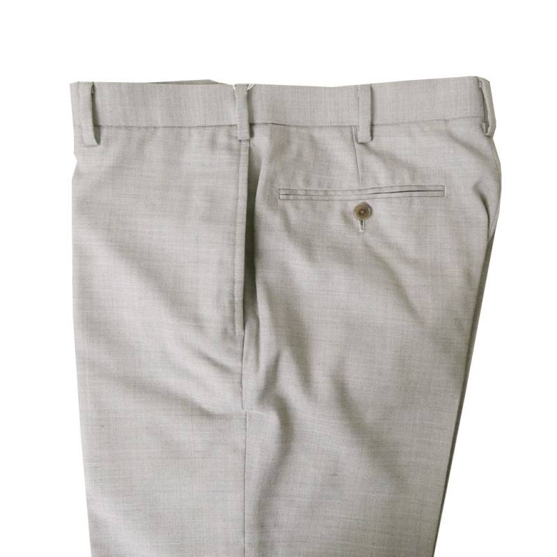 ジェイプレス (J.PRESS) スラックス メンズ 春夏 ノータック パンツ ストレッチ ソロテックス (SOLOTEX)生地 ウール混 ベージュ系 3033 82cm 85cm