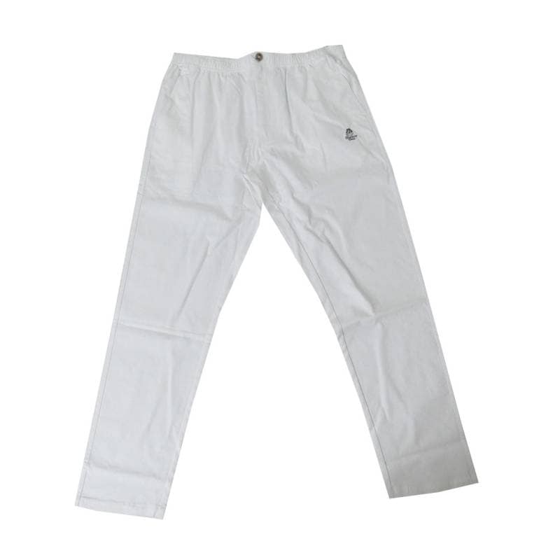 ロングパンツ メンズ 春夏 イージー カジュアル パンツ ストレッチ シェルティクラブ(Sheltie Club) ホワイト 6507 M L