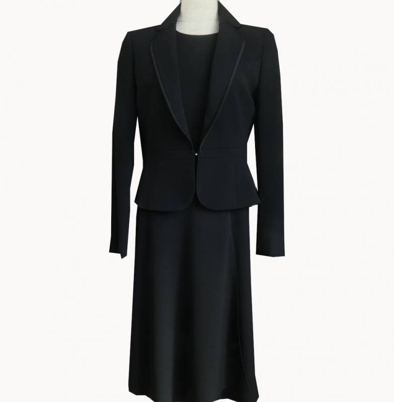 レディース フォーマル ワンピース ブラック S04　11号 13号