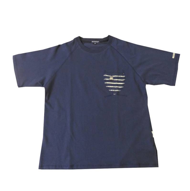 Sheltie Club（シェルティクラブ） ルーズフィット ラグランスリーブ Tシャツ メンズ 春夏 半袖 ネイビー 6079  M