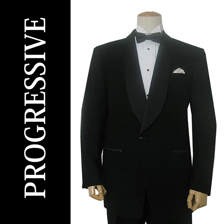PROGRESSIVE 本格的タキシード メンズ ショールカラー 日本製 6925 YA7