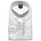 【形態安定】ジェイプレス (J.PRESS) ボタンダウンシャツ メンズ長袖ワイシャツ ピンオックス ホワイト   (衿37-裄丈82cm) (衿39-裄丈84cm) (衿41-裄丈85cm) (衿4