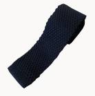 ニットタイ メンズ カジュアル ギフト 人気 おしゃれ トラペゾイドコレクション(Trapezoid collection) シルク ネイビー T01|ニットタイ|ネクタイ