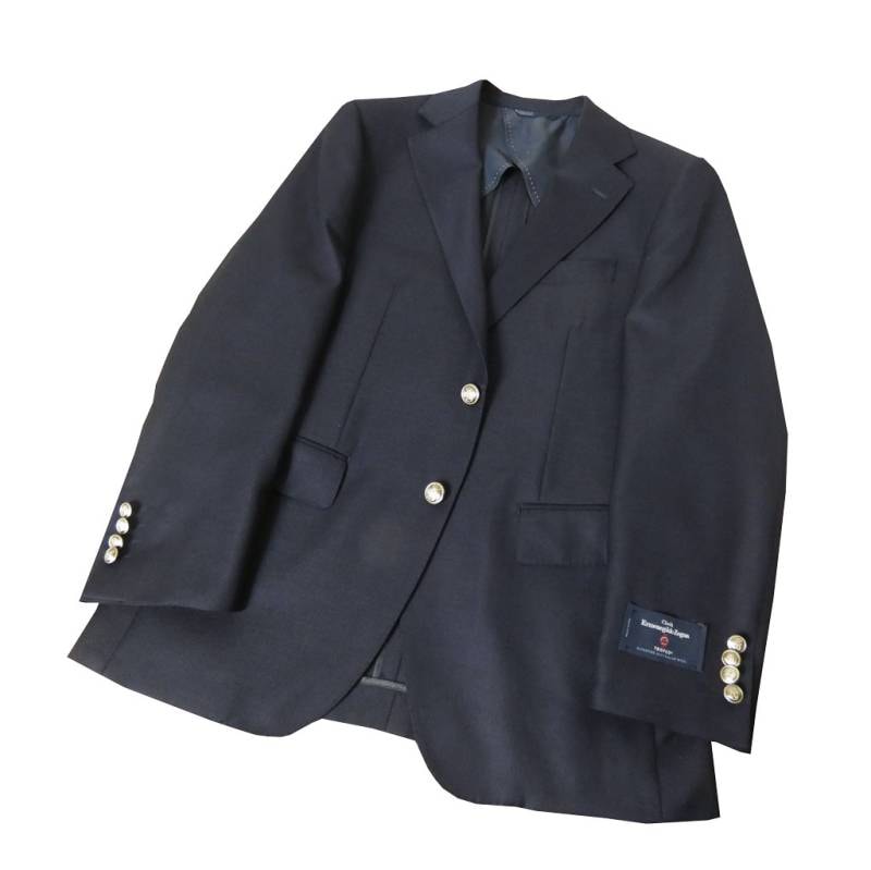 エルメネジルド ゼニア (Ermenegildo Zegna) ブレザー ジャケット メンズ ビジネス 春夏 ネイビーブレザー 2つボタン メタルボタン ネイビー 紺 0488 1588 A4 A5 A6 A7 AB4 AB5 AB6 AB7 BB5 BB6 BB7