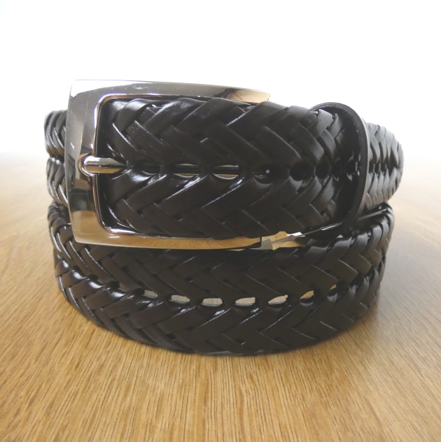 KIETH メンズ  袋メッシュベルト  ダークブラウン フリーサイズ　9439