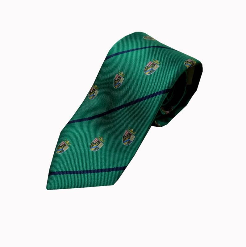 ネクタイ ロイヤルクレストタイ メンズ ビジネス おしゃれ ギフト 人気 マークス(MARKS) シルク100% グリーン×ネイビー omt07