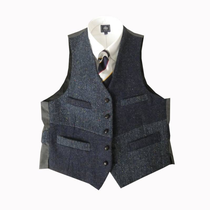 美品✨ ビームスプラス ハリスツイード ベスト ジレ M ペイズリー ウール 美品✨ ビームスプラス ハリスツイード ベスト ジレ M