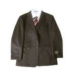 カノニコ(CANONICO) 生地 ジャケット メンズ 秋冬春 3つボタン オックスフォードクラシック(OXFORD CLASSIC) 段返り三つボタン チェスナットブラウン 4958 AB3 AB4