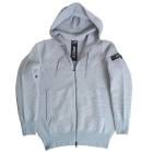 ジーステージ(G-stage) ハニカム編み サマーニット ジャージパーカー ライトグレー 0403 46(M) 50(XL)|ニット