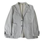 ジャケット メンズ 秋冬春 2つボタン ジーステージ(G-stage) ウールライク ボンディング ストレッチ ジャケット ライトグレー 2003 52（XXL）|ブランドジャケット|ブレザー・ジャケ