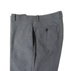スラックス メンズ 秋冬春 ノータック パンツ ストレッチ ガンクラブチェック ハイバセロン (HAI-VASERON) チャコールグレー 7023 76cm 82cm 85cm 88cm 91cm 