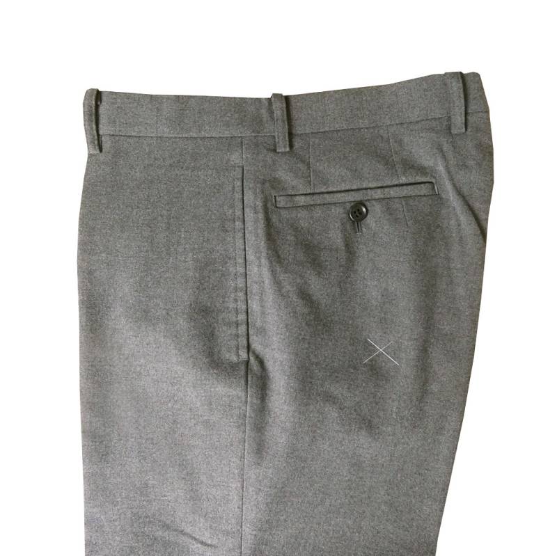 スラックス メンズ 秋冬春 ノータック パンツ ハイバセロン (HAI-VASERON) ミディアムグレー 7223 79cm 82cm 85cm 91cm 94cm