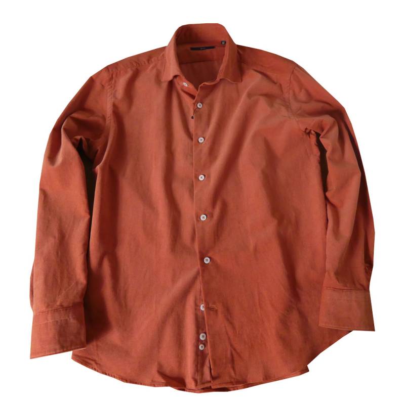 ジーステージ(G-stage) コーデュロイ カッタウェイ 長袖 シャツ オレンジ 0214   50(XL)