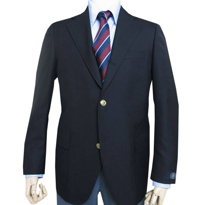 ジェイプレス (J.PRESS) 紺ブレザー 紺ブレ メンズ 春夏 3つボタン ネイビーブレザー 無地 金ボタン トロピカル トラッド 新1型 NEW AUTHENTIC MODEL 紺 A4 AB4 AB6