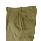 スラックス メンズ 春夏 ノータック パンツ コットンパンツ コーデュラ (CORDURA)生地 ハイバセロン (HAI-VASERON) カーキ系 5043 79cm 82cm 85cm 88cm 