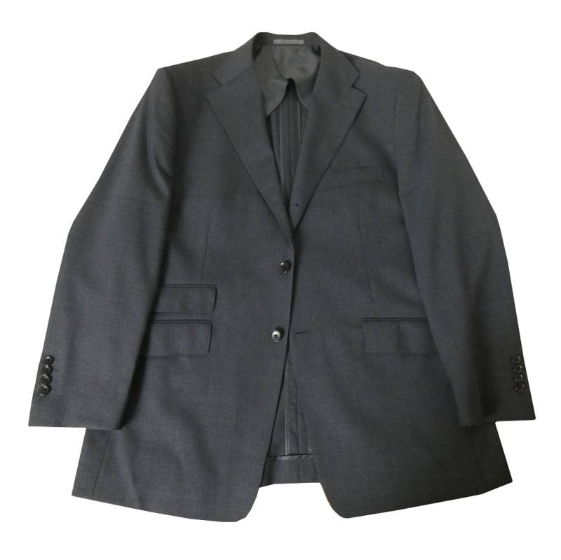 ジャケット メンズ 春夏 3つボタン オックスフォードクラシック(OXFORD CLASSIC)  段返り三つボタン チェンジポケット付 ビジネス 無地 チャコールグレー 5418 BB8サイズ