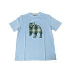 ジェイプレス (J.PRESS) メンズ ファブリック ワッペン バックブル 半袖 Tシャツ サックスブルー 6073  M  L|Tシャツ・ポロシャツ|Tシャツ・カットソー