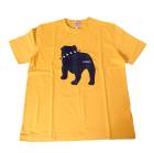 ジェイプレス (J.PRESS) メンズ ファブリック ワッペン バックブル 半袖 Tシャツ イエロー 6040  M  L|Tシャツ・ポロシャツ|Tシャツ・カットソー