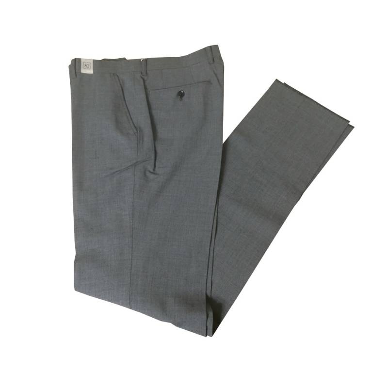 スラックス メンズ 春夏 ウォッシャブル パンツ ノータック ウール混 フィッチェ(FICCE) チャコールグレー 0018   82cm 88cm 91cm 97cm