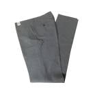 スラックス メンズ 春夏 ウォッシャブル パンツ ノータック ウール混 フィッチェ(FICCE) チャコールグレー 千鳥格子 0208  79cm 82cm 85cm 88cm|ブランドパンツ|スラッ