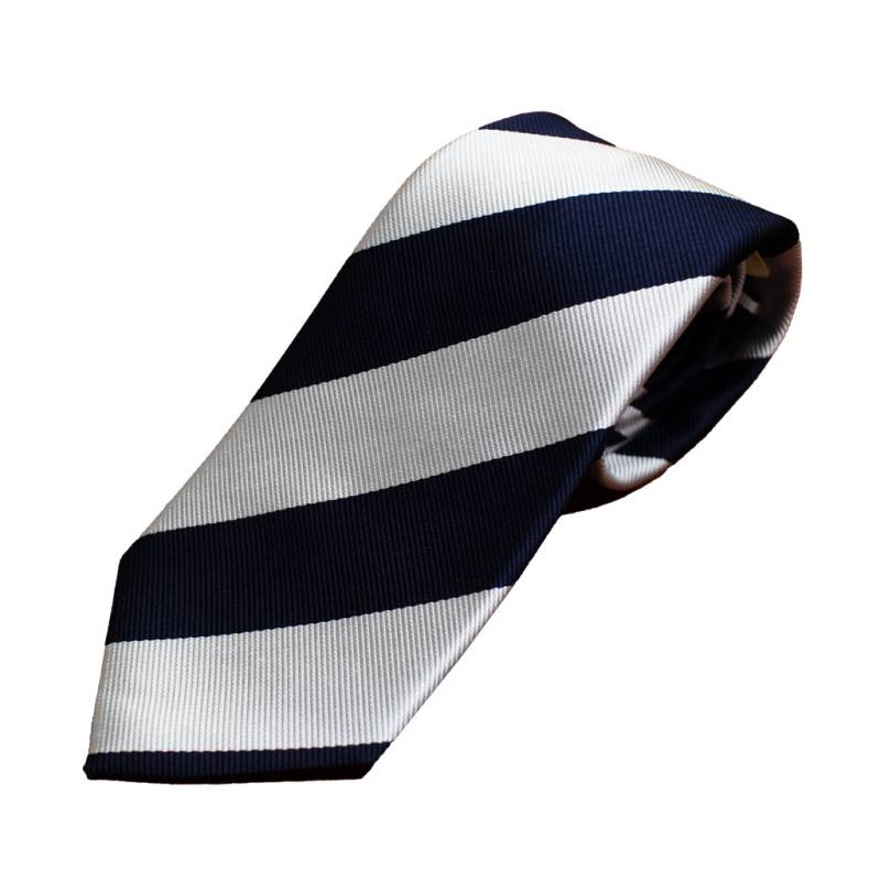 ネクタイ レジメンタル メンズ ビジネス おしゃれ ギフト 人気 マークス(MARKS) シルク100% ストライプ シルバー×紺 mt0074