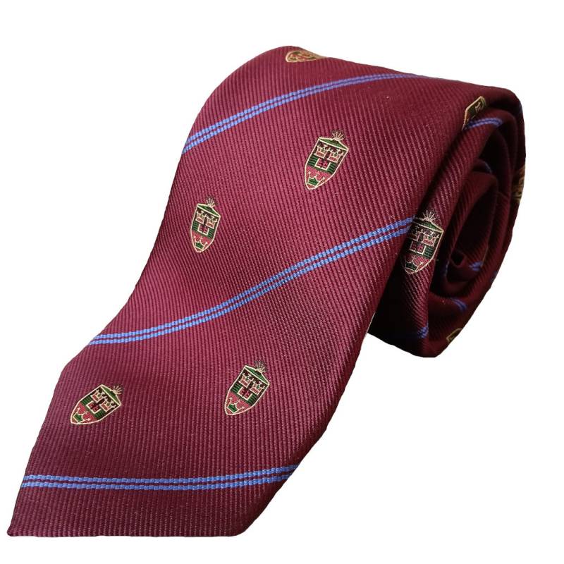 マークス(MARKS)ネクタイ ロイヤルクレスト メンズ ビジネス おしゃれ ギフト 人気  シルク100% ワインレッド mt05