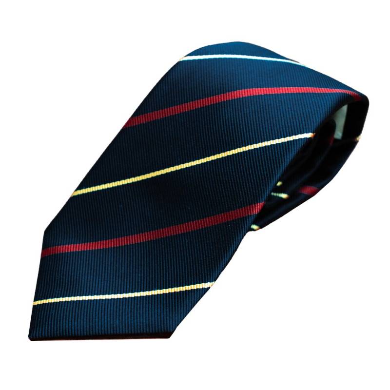 ネクタイ レジメンタル メンズ ビジネス おしゃれ ギフト 人気 マークス(MARKS) シルク100% ストライプ ネイビー×レッド×イエロー mt0077