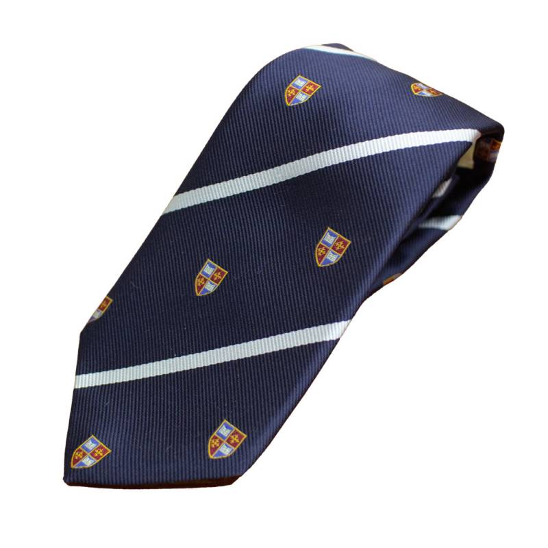 ネクタイ ロイヤルクレストタイ メンズ ビジネス おしゃれ ギフト 人気 マークス(MARKS) シルク100％ ネイビー＋紋章 mt0089