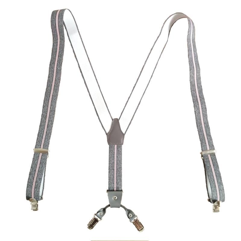 サスペンダー メンズ Ｙ型サスペンダー 30mm 背合皮 BWC ゲバルト ストライプ S14 Mサイズ