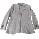 ジーステージ(G-stage)  メンズ ストレッチ 麻混 ジャケット SORONA ライトグレー 3003   46（M）|ブランドジャケット|ブレザー・ジャケット