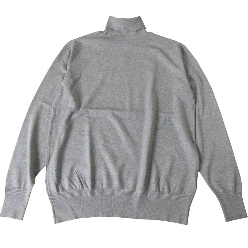 ジェイプレス (J.PRESS) 秋冬春 タートルネック セーター メンズ ミディアムグレー 6003  M  L