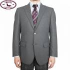 秋冬春 3つボタン フラノブレザー メンズ オックスフォードクラシック プレミアムライン (OXFORD CLASSIC PremiumLine) 段返り三つボタン ミディアムグレー 0515 A3 