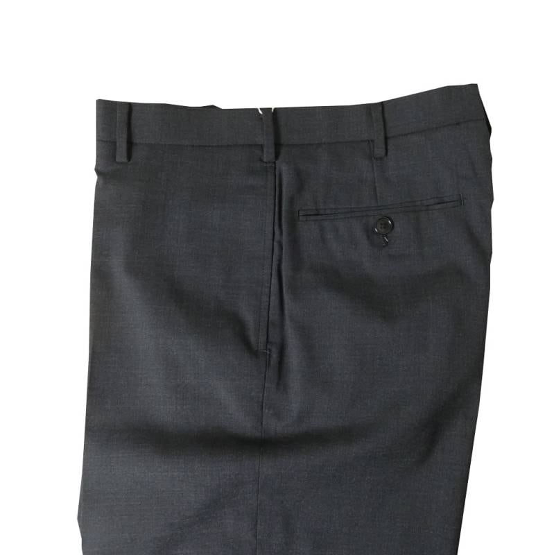 メンズ ジェイプレス (J.PRESS） 春夏 ノータック パンツ スラックス SOLOTEX チャコールグレー無地 0004  82cm