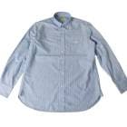 ジェイプレス (J.PRESS) ボタンダウンシャツ メンズ長袖シャツ ブルー系 ストライプ  2173 （M 衿39cm-裄丈84cm）（L 衿41cm-裄丈85cm）（XL 衿43cm-裄丈86c