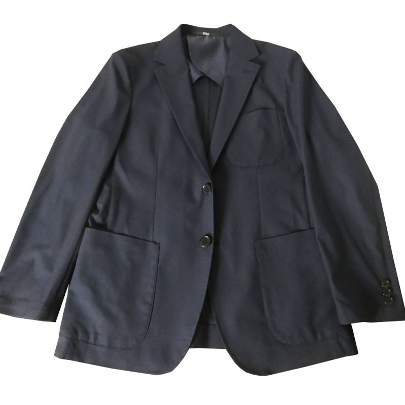 ポロ・ビーシーエス(POLO BCS)  春夏秋 メンズ アンコンジャケット 二つボタン ネイビー  0688 M L