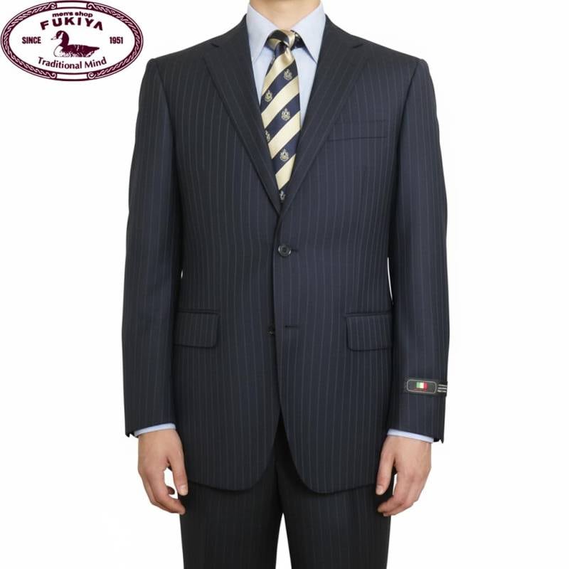 TOMORROWLAND × CARLO BARBERAスーツ　ストライプ　高級 TOMORROWLAND × CARLO BARBERAスーツ ストライプ 高級