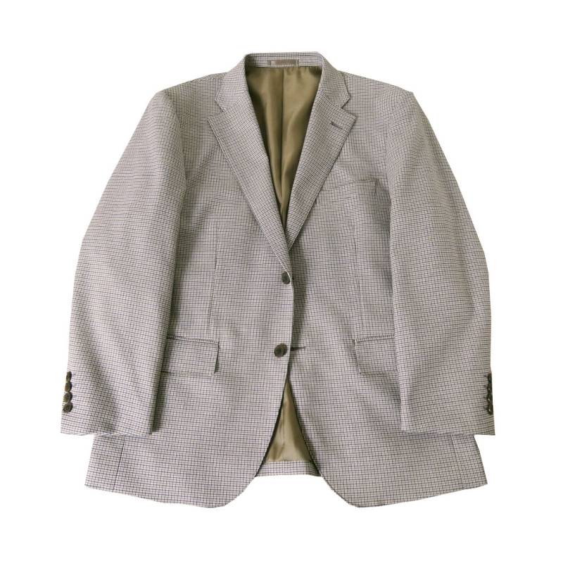 【お取り寄せ商品】 ダディコスタ(Dady Costa) 2つボタン ジャケット メンズ 秋冬春 ベージュ系 ガンクラブチェック 7230   BB4 BB5 BB6 BB7 BB8