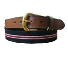 先革カジュアル ゴムベルト  ネイビー  003　フリーサイズ|ベルト|小物その他