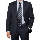 エルメネジルド ゼニア(Ermenegildo Zegna) スーツ 秋冬春 メンズ シングルスーツ 2つボタン ビジネススーツ ネイビー 紺無地 4388  A5 AB5 AB7 BB5 BB6|ブ